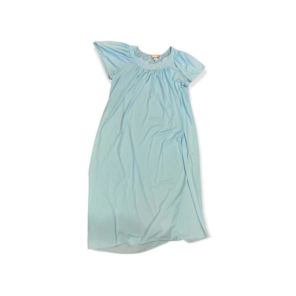 Miss Elaine "Classics" Other - 𝅺VINTAGE MISS ELAINE "Classics" Size Large Light Blue Nightgown 100% Nylon